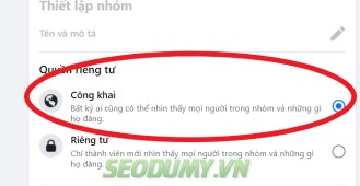 Hướng dẫn chuyển chế độ công khai cho nhóm trên Facebook