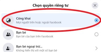 Hướng dẫn cài đặt công khai cho bài viết trên facebook