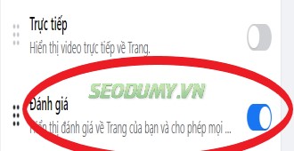 Hướng dẫn bật đánh giá Fanpage trên Facebook